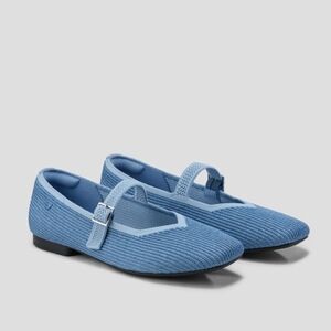 Vivaia Square Toe Mary-Jane (Margot Mary-Jane) - Size 9 Denim Blue